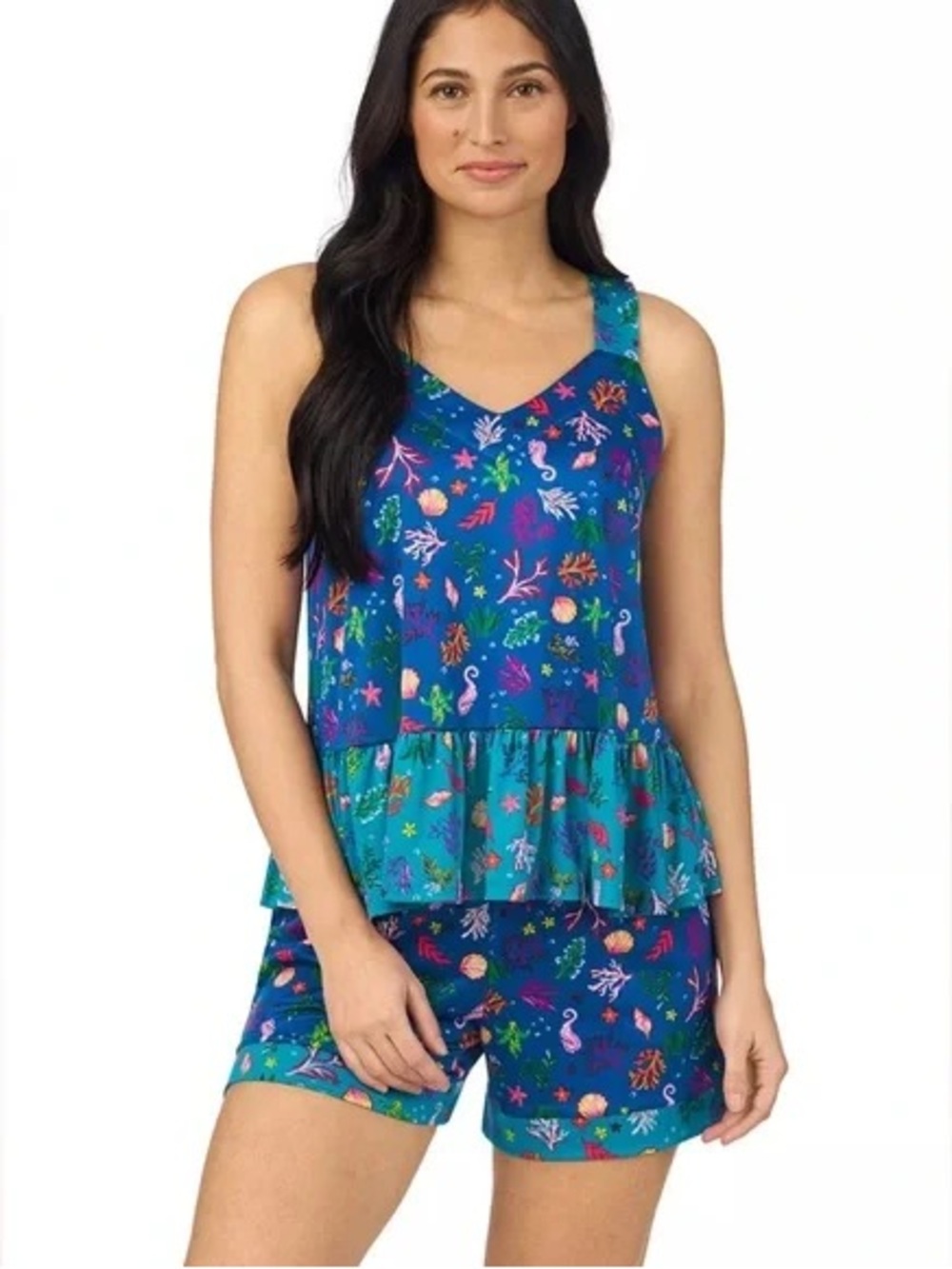 NWT Cuddl Duds Cozy Pajama Tank Top & Pajama Shorts Set